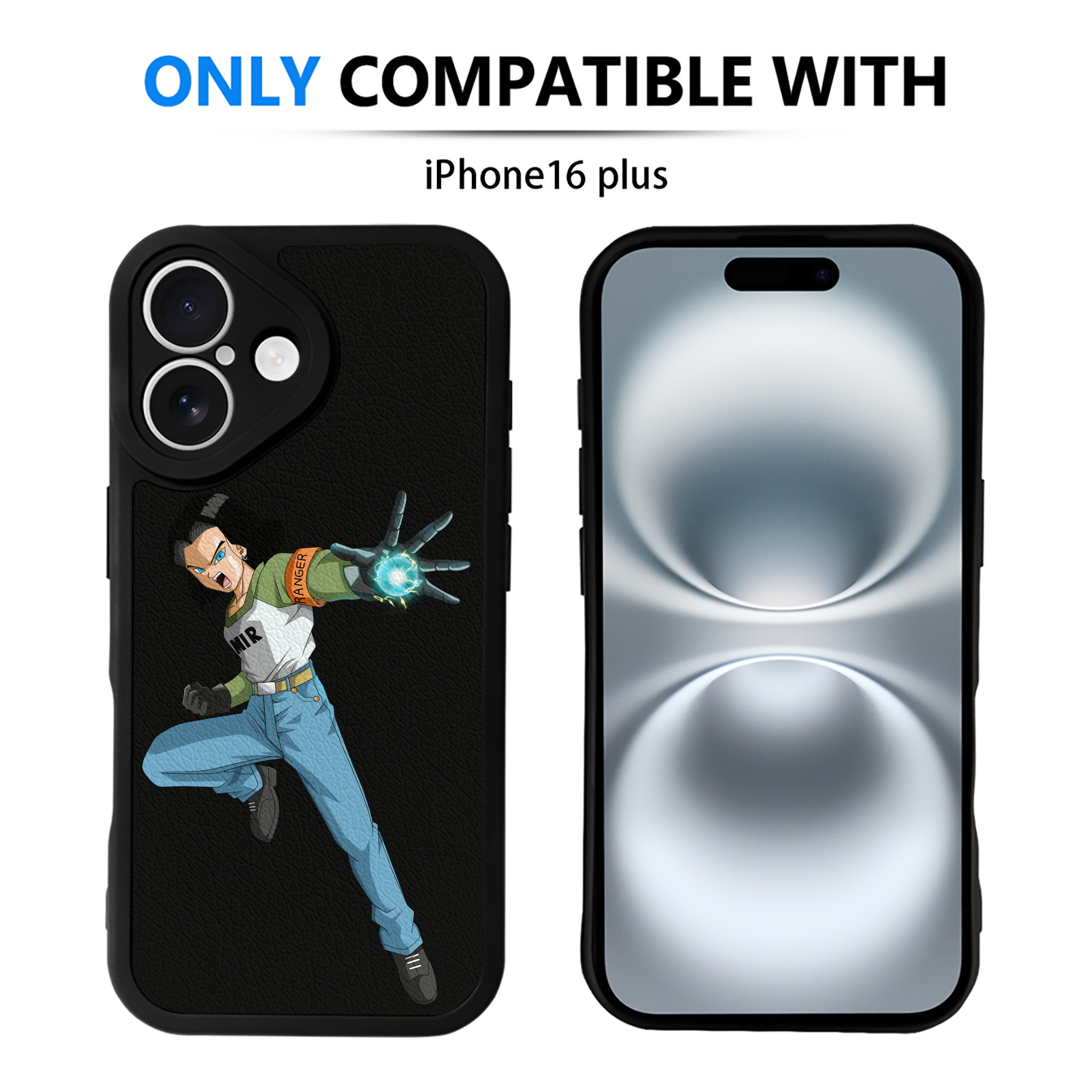 （画像用） ドラゴンボール DRAGON BALL 【iPhone 16シリーズ対応】シリコンスマホケース（レザー調） 材質：シリコン